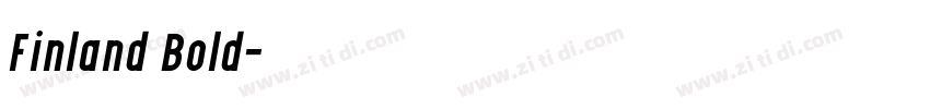 Finland Bold字体转换